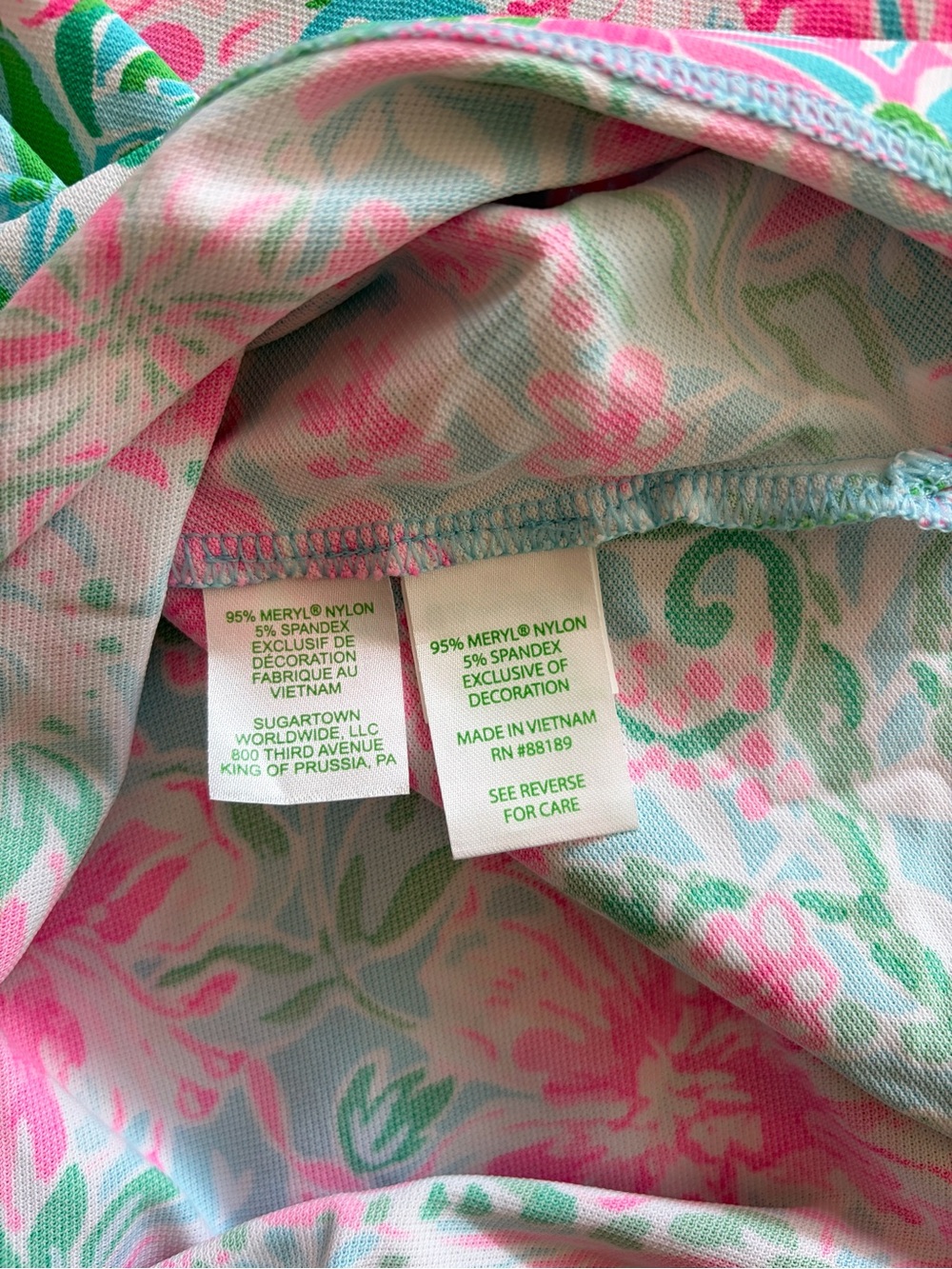 Lilly Pulitzer UPF 50+ Luxletic Frida Sleeveless Ruffle Polo Top - Picture 5 of 5